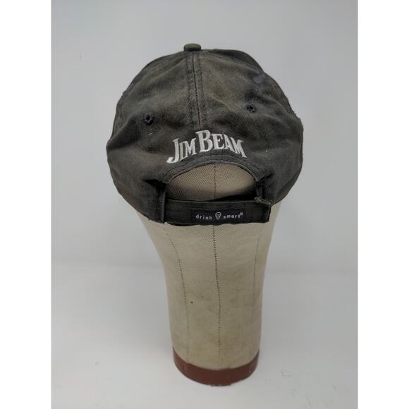 ESPN Jim Beam Next Round Drink Smart Strapback Hat OSFA Black Embroidered - Picture 6 of 12